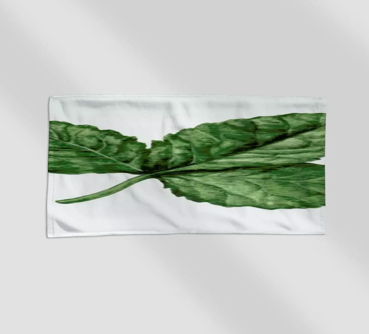 Strawberry Leaf beach towel by Maria Vdovichenko
