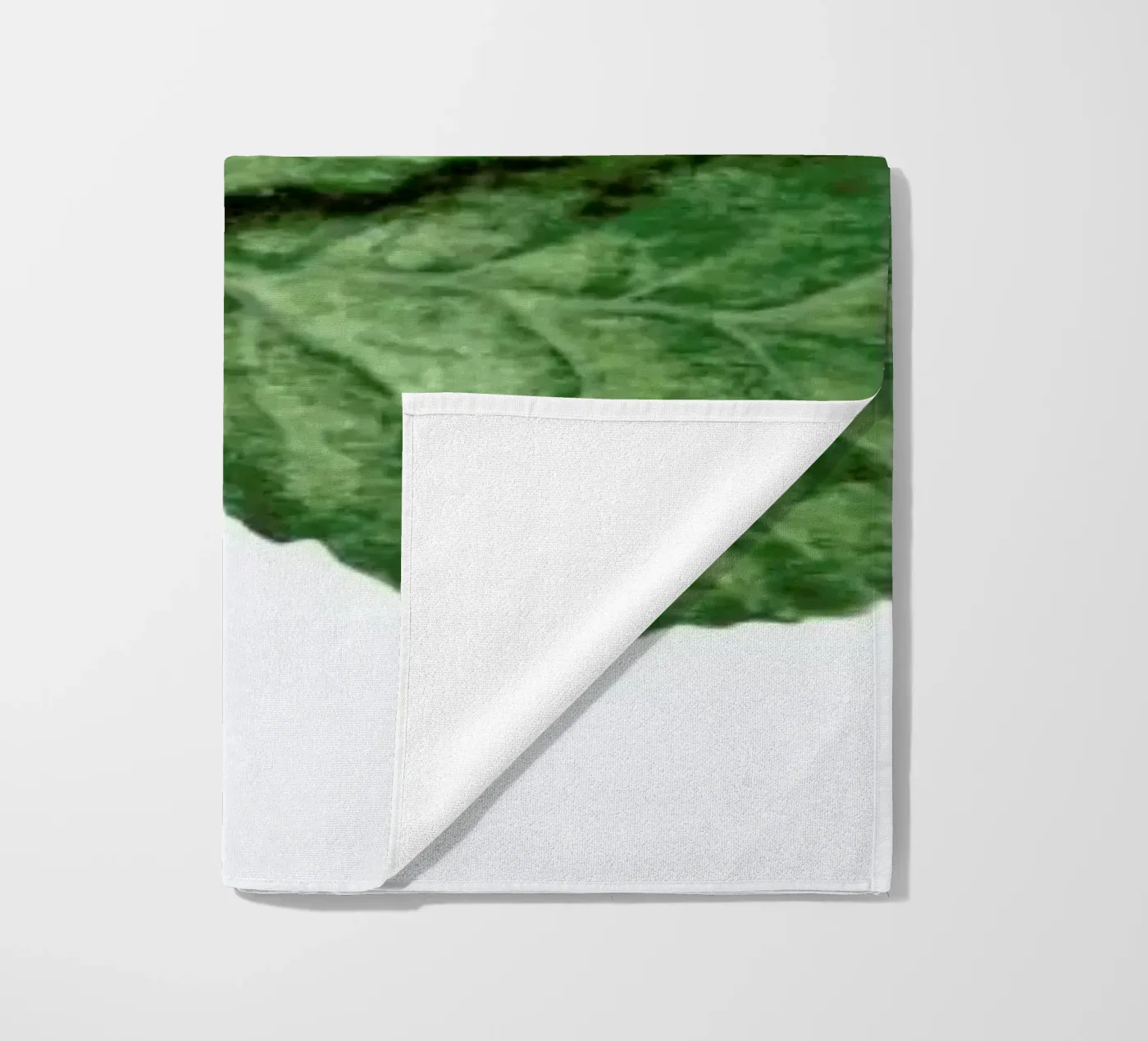 Strawberry Leaf beach towel by Maria Vdovichenko