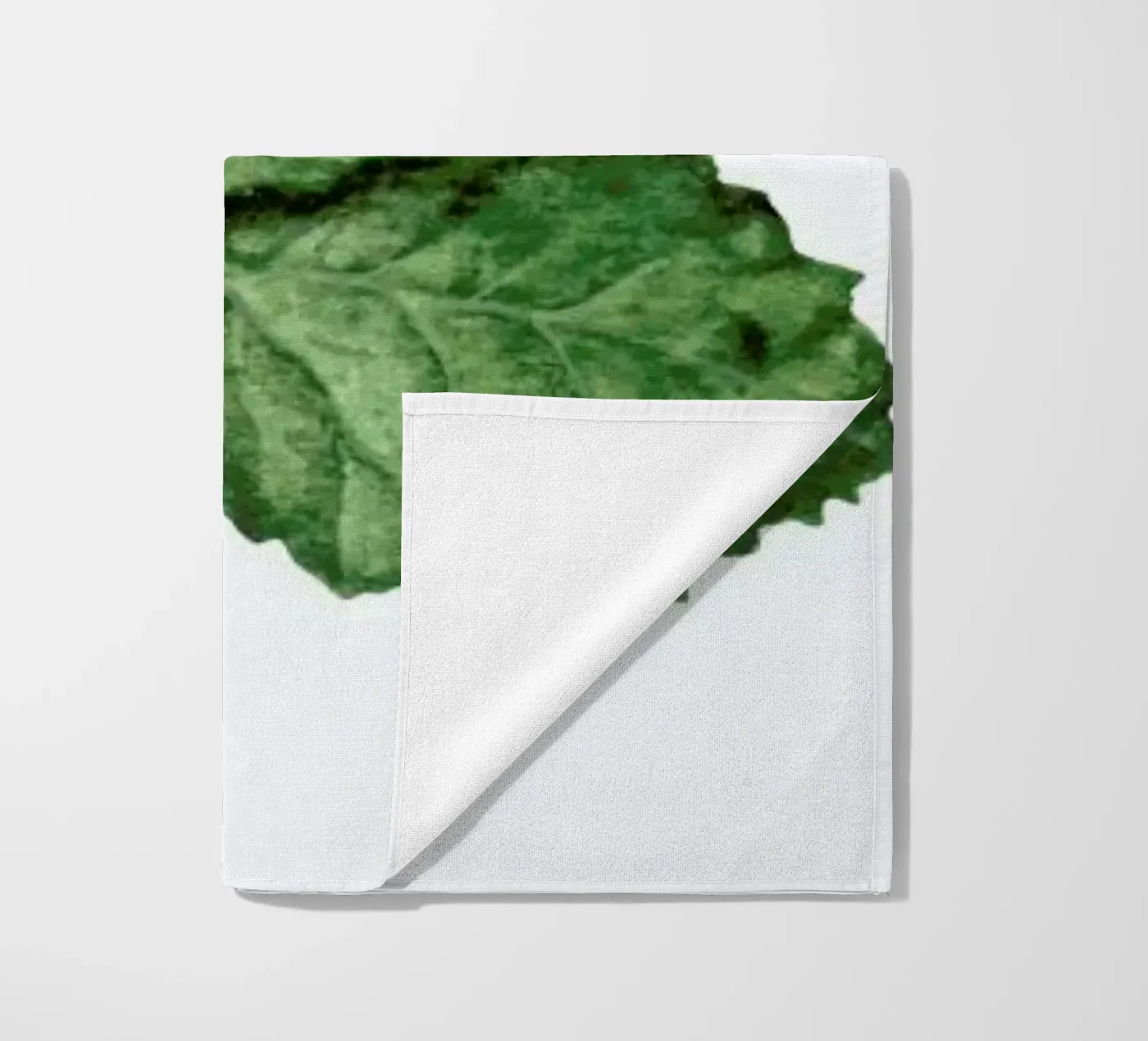 Strawberry Leaf beach towel by Maria Vdovichenko