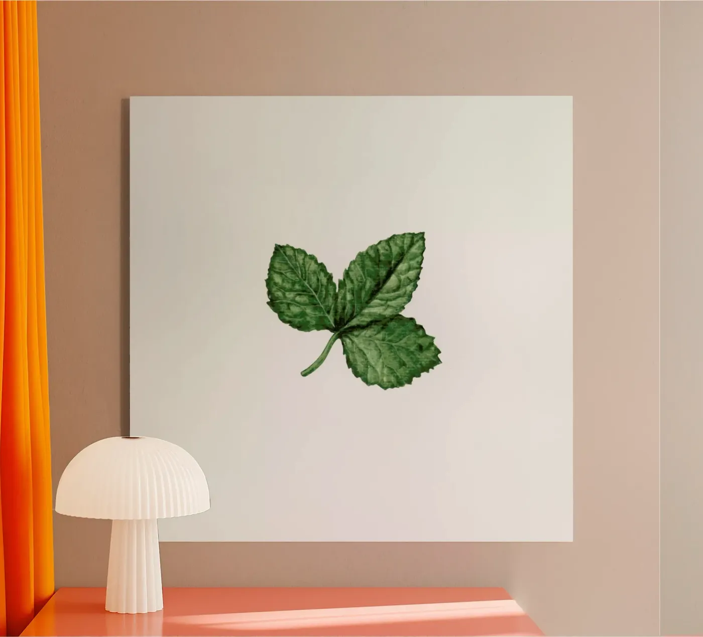 Strawberry Leaf Acryl-Glas von Maria Vdovichenko