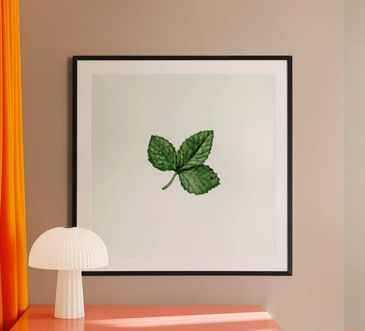 Strawberry Leaf Poster von Maria Vdovichenko