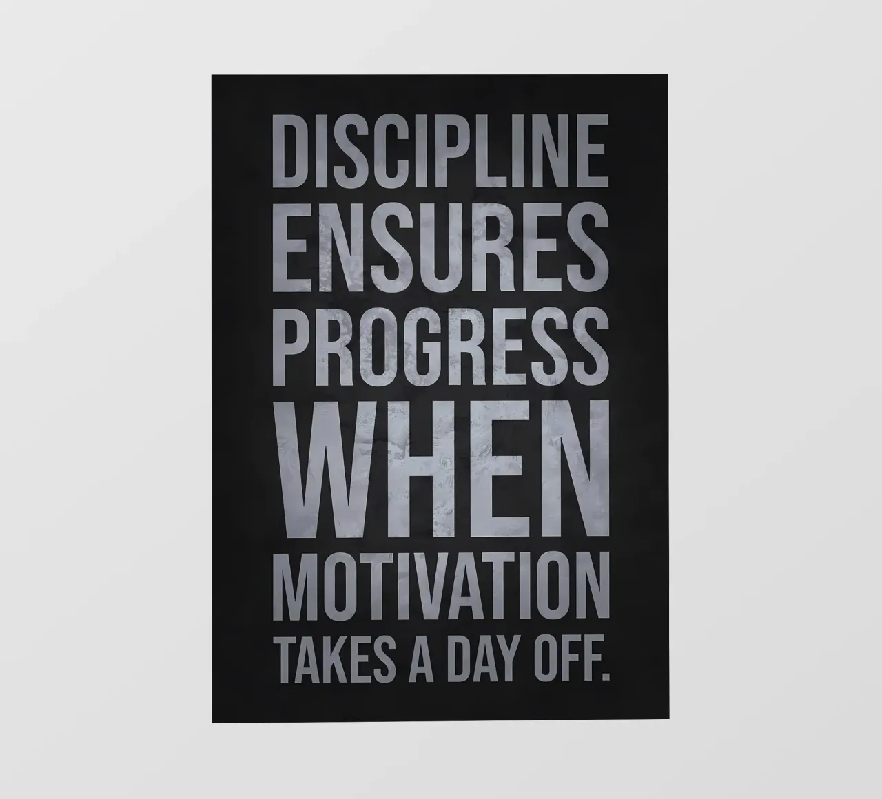 Disciplina e motivazione telo in pvc da Delaplane