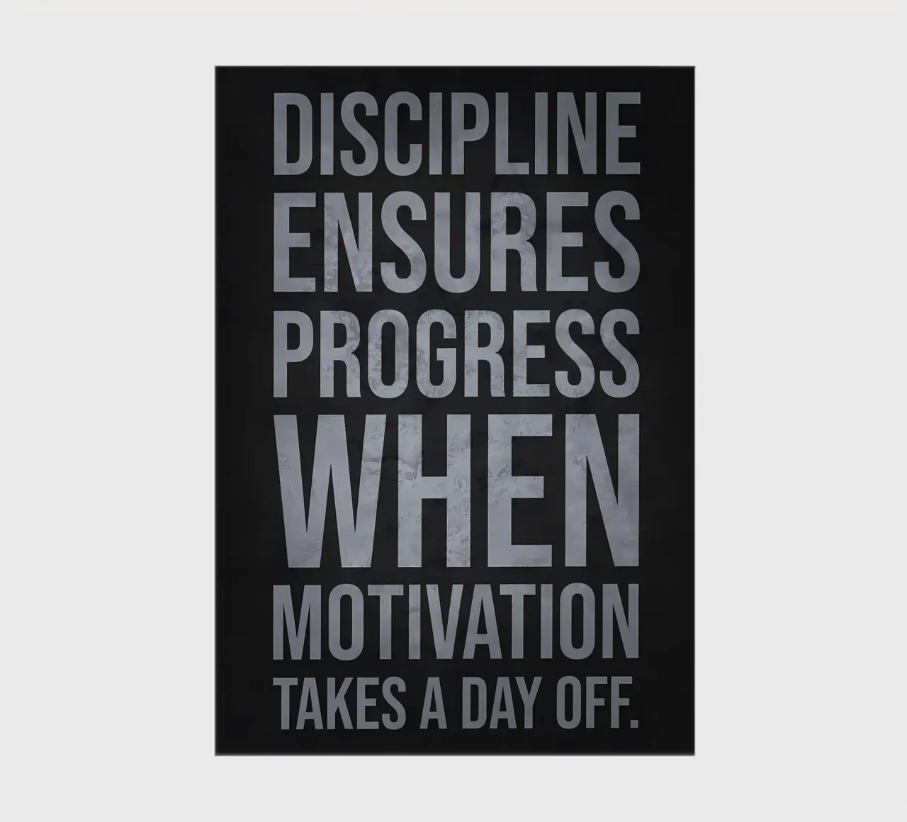 Discipline vs Motivation notebook by Delaplane