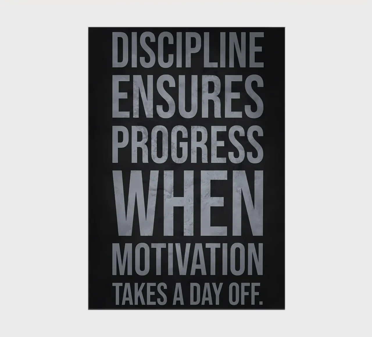 Discipline vs Motivation notebook by Delaplane