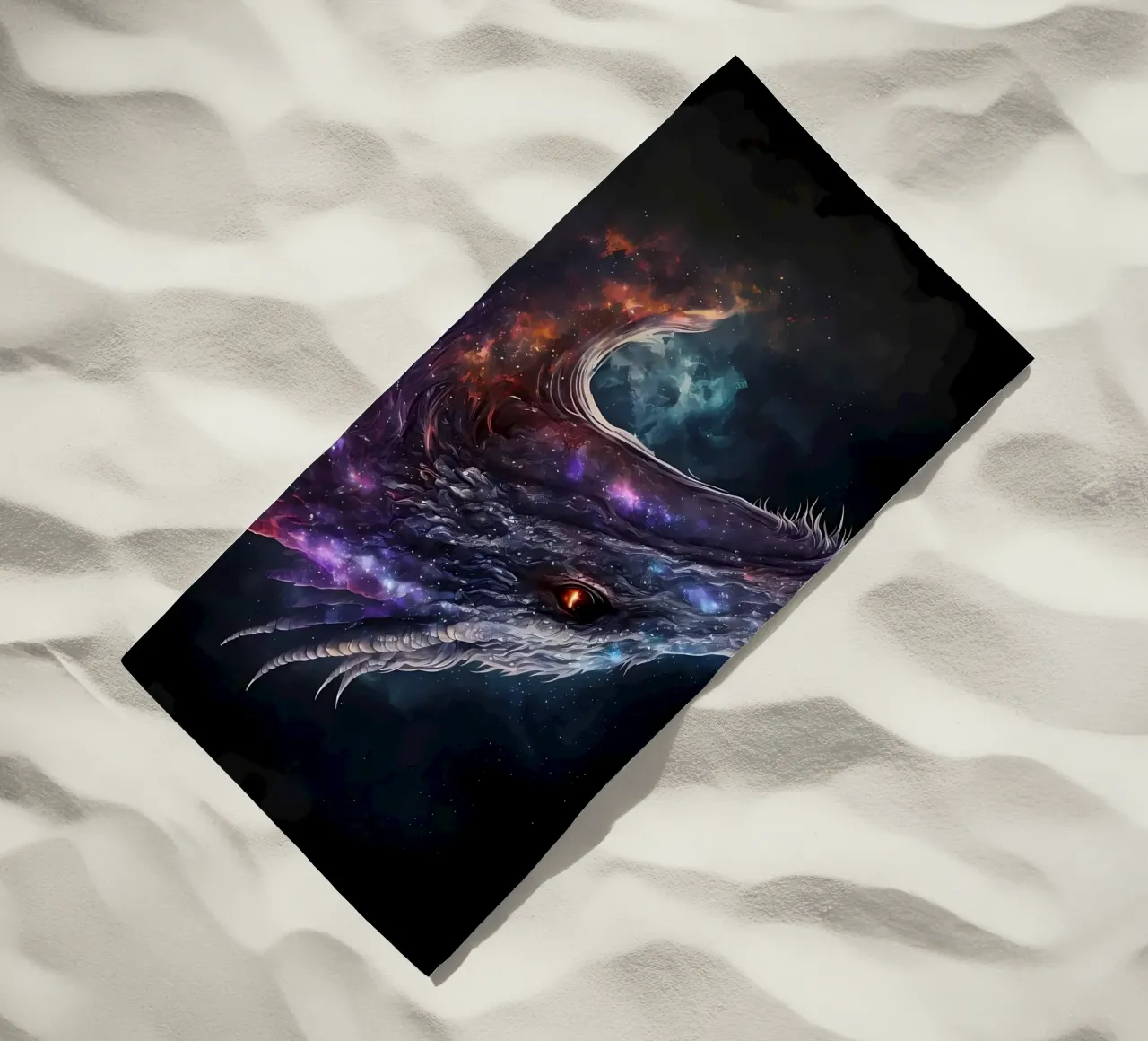 Drago spaziale fantasy telo mare da Mikesell