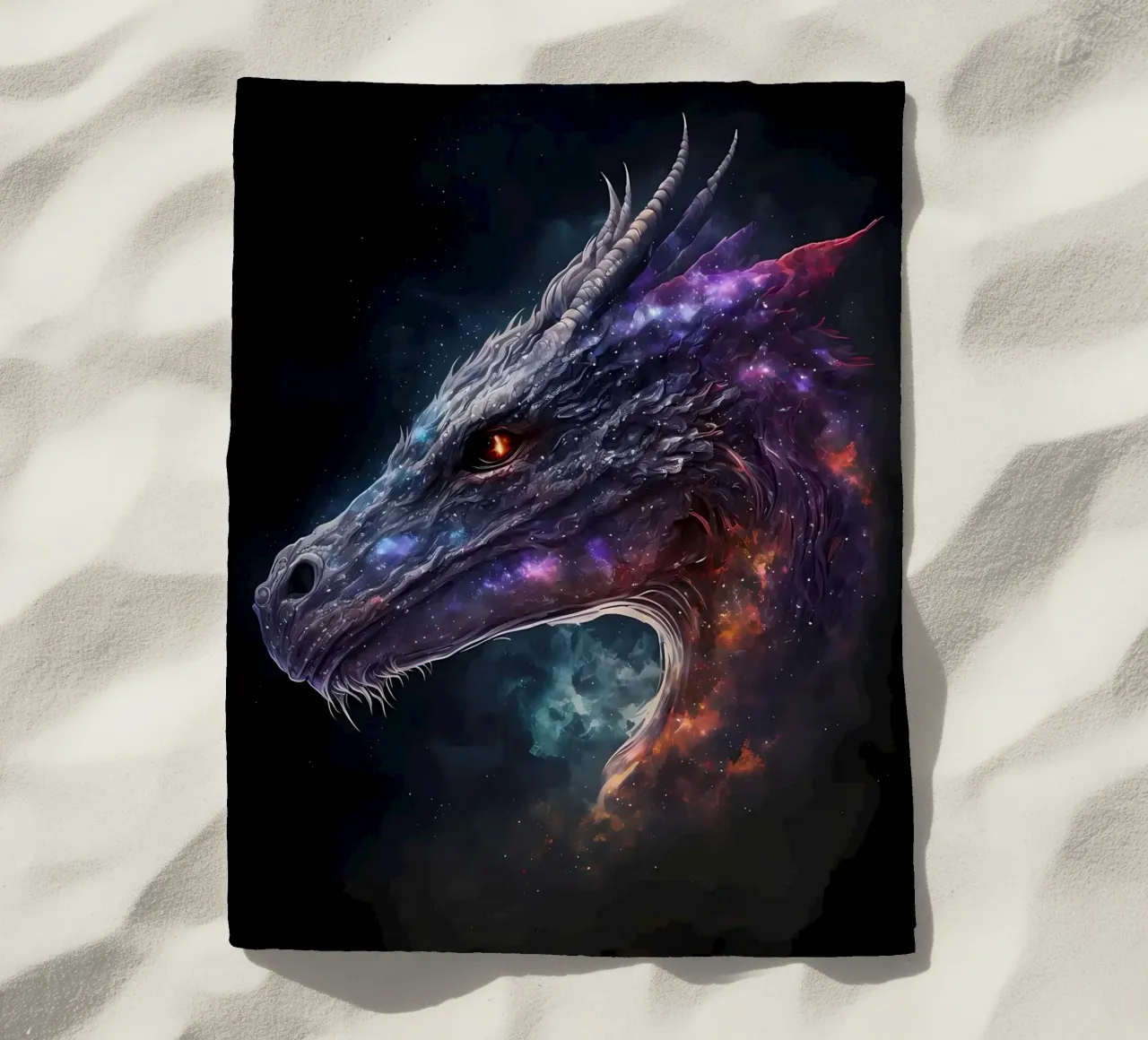 Drago spaziale fantasy telo mare da Mikesell
