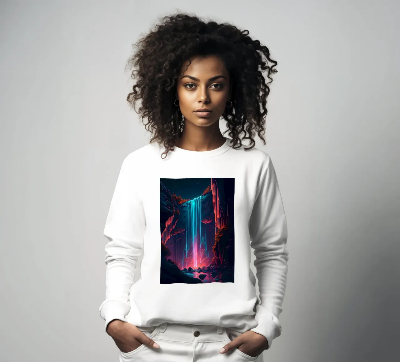 Cascata futuristica felpa da Ginnery