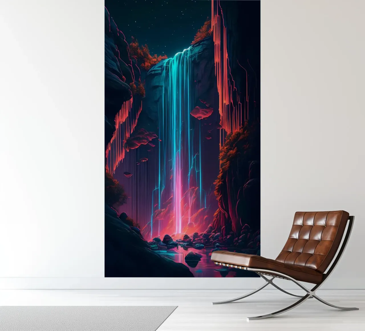 Futuristic Waterfall photo wallpaper by Ginnery
