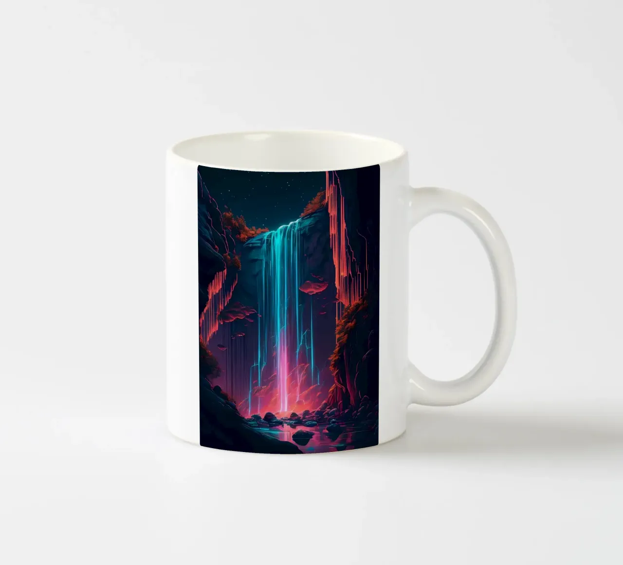 Cascata futuristica tazza in ceramica da Ginnery