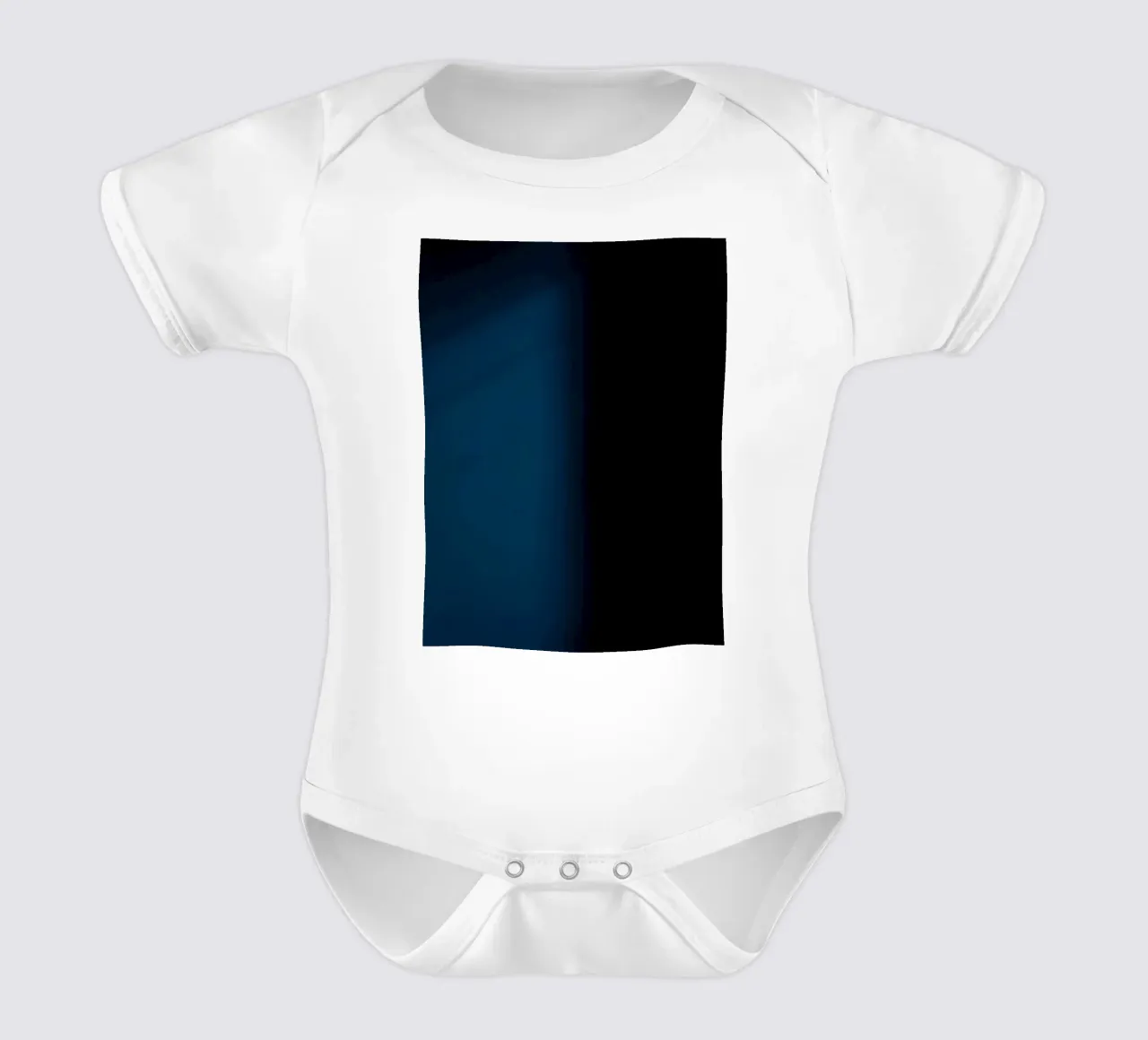 Uniek abstract blauw kleurverloop ontwerp perfecte woonkamer babyrompertje korte mouwen van DesignDoodle