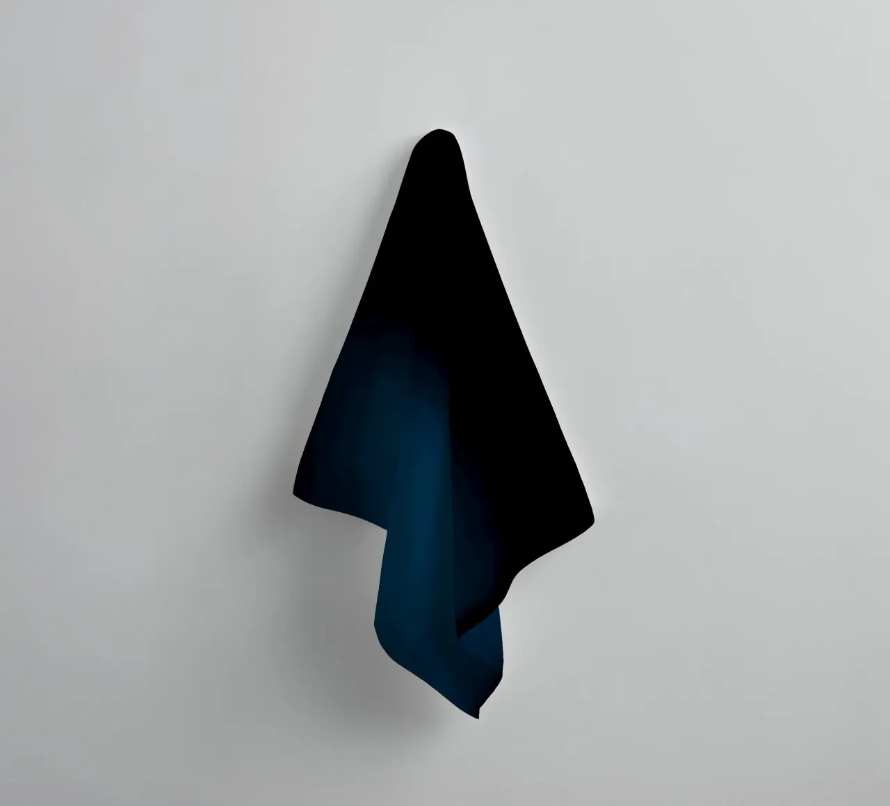 Uniek abstract blauw kleurverloop ontwerp perfecte woonkamer badhanddoek van DesignDoodle