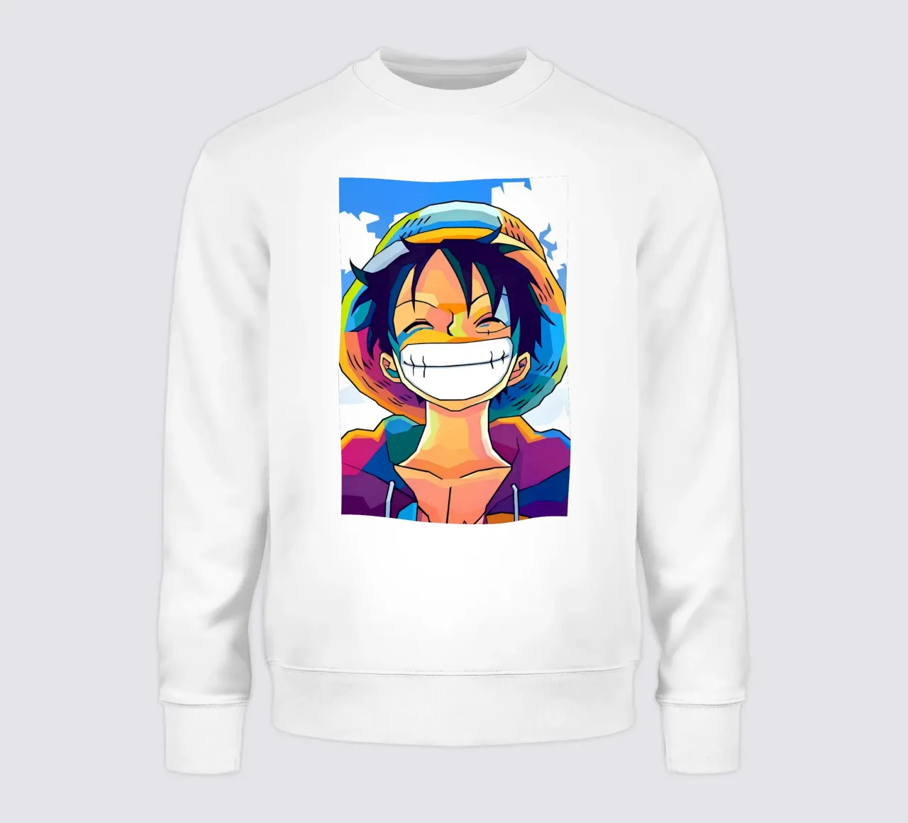 Monkey d Luffy Neon pop art sudadera de BONANZA