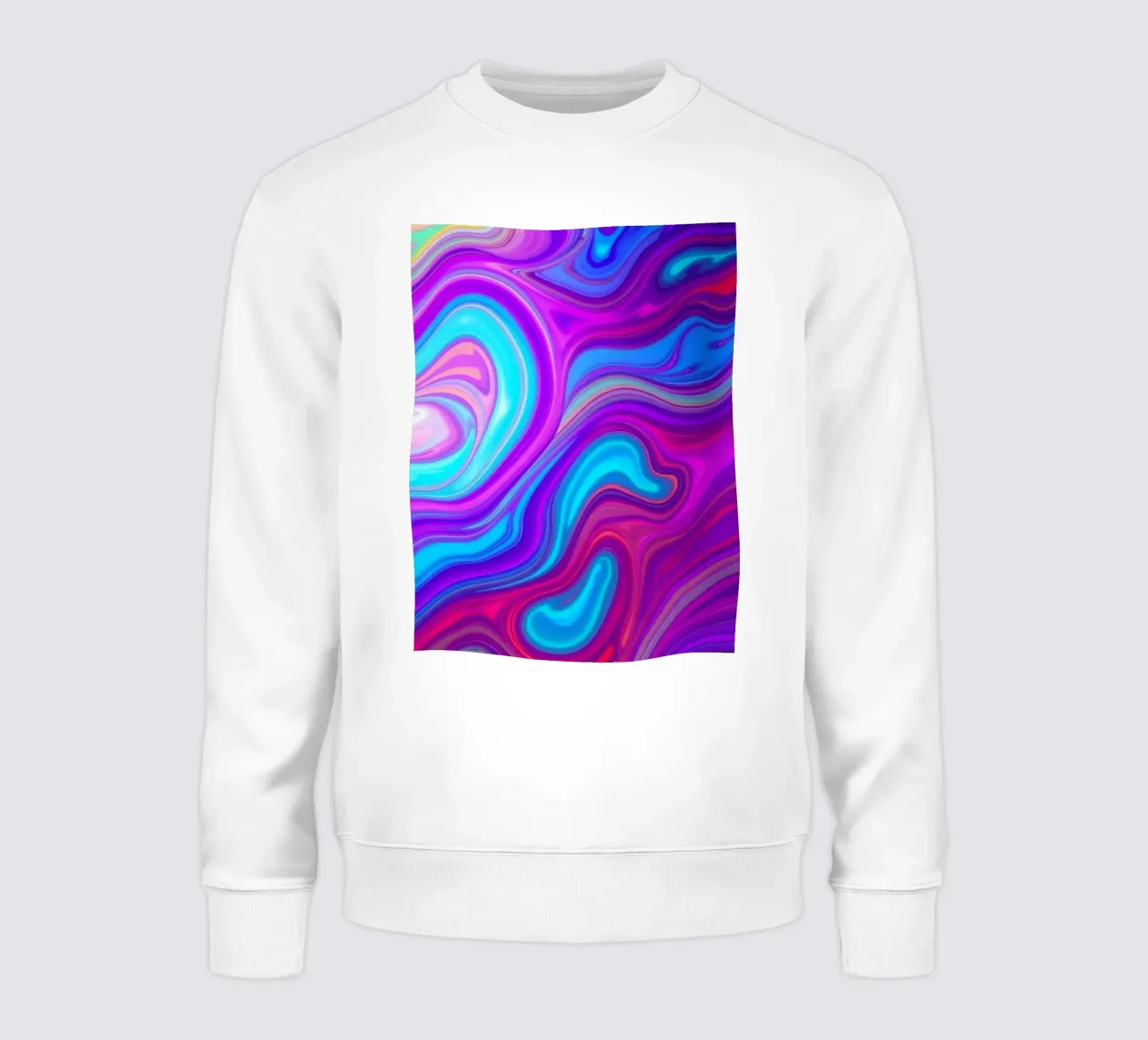 Vibrant abstract background design featuring swirling colors sweatshirt by DesignDoodle