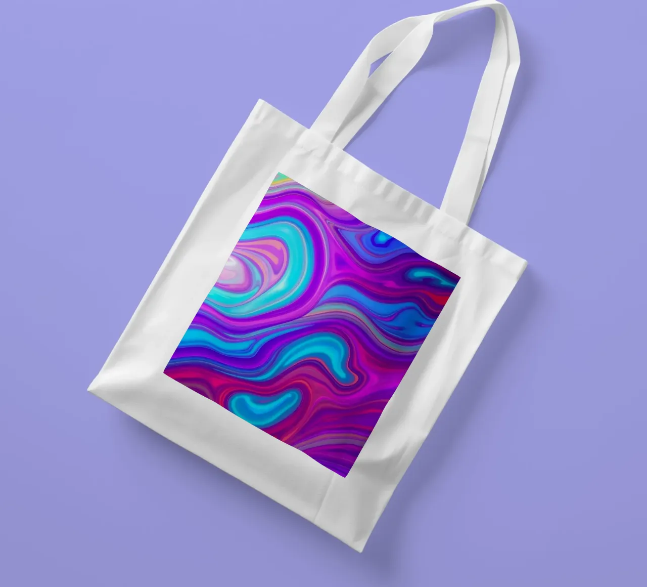 Vibrant abstract background design featuring swirling colors tote bag by DesignDoodle