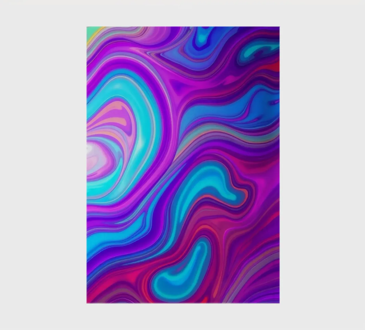 Vibrant abstract background design featuring swirling colors notebook by DesignDoodle