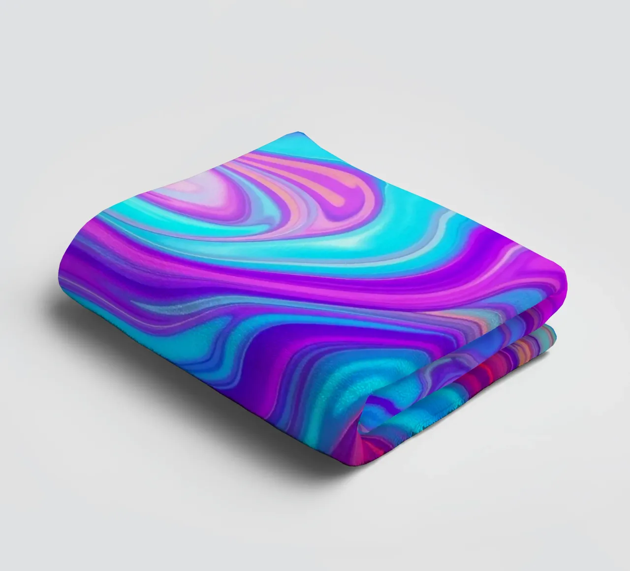 Lebendiges abstraktes Hintergrunddesign mit wirbelnden Farben Handtuch von DesignDoodle