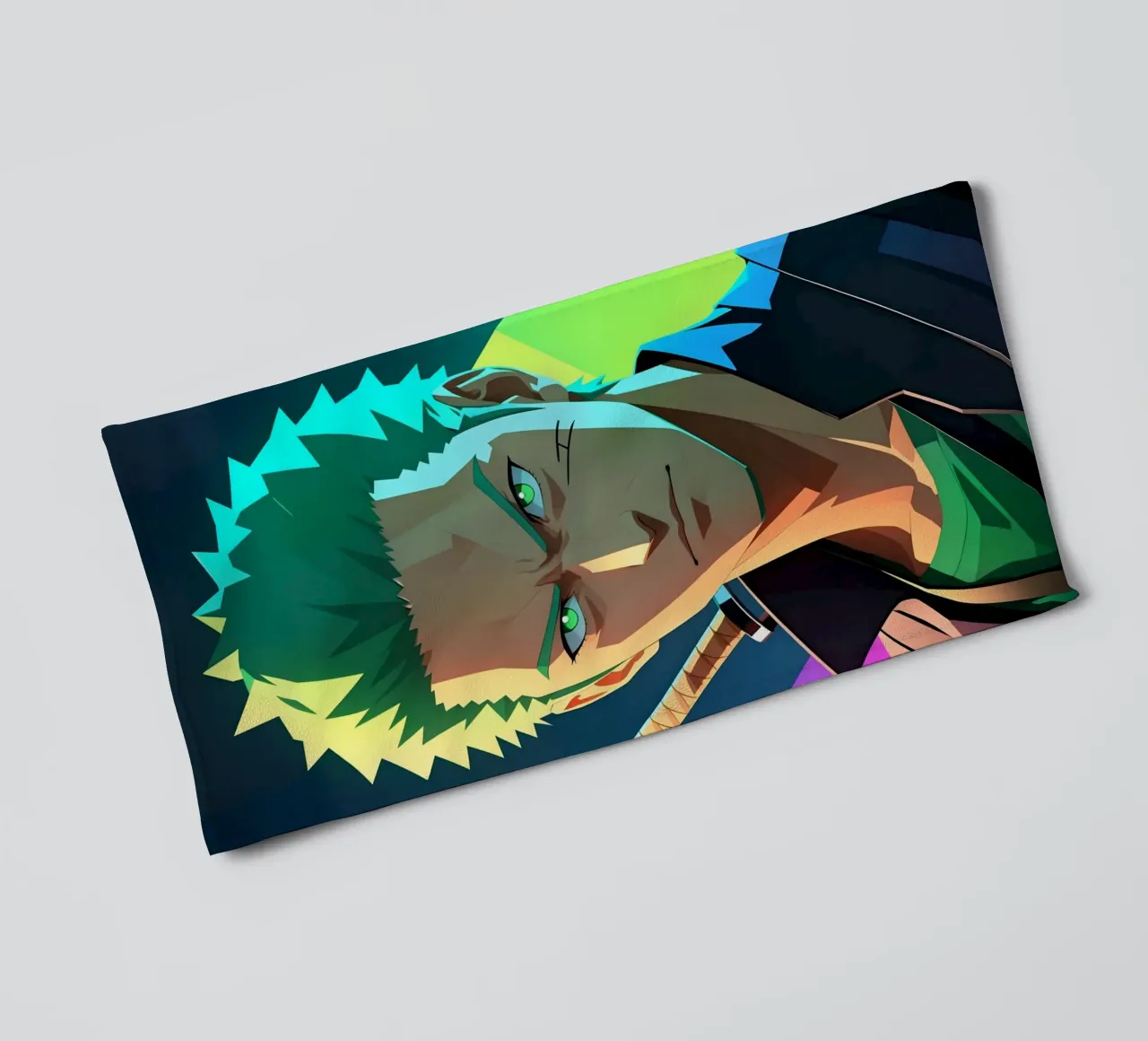 Roronoa zoro Neon pop art towel by BONANZA