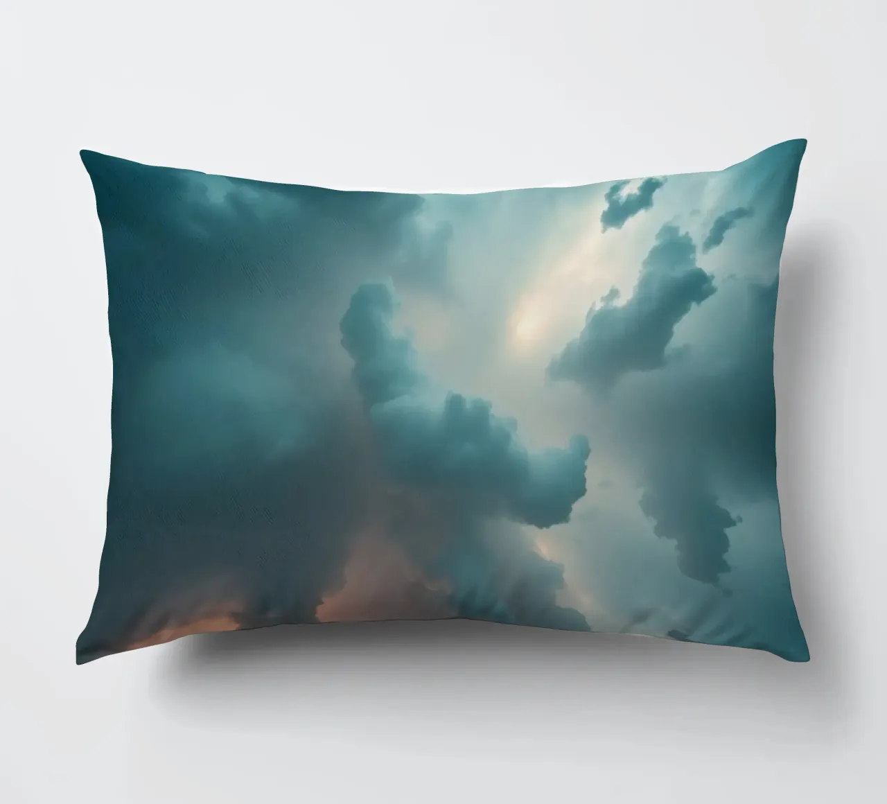 Dramatic cloudy sky formation creating a stunning abstract decorative cushion by DesignDoodle