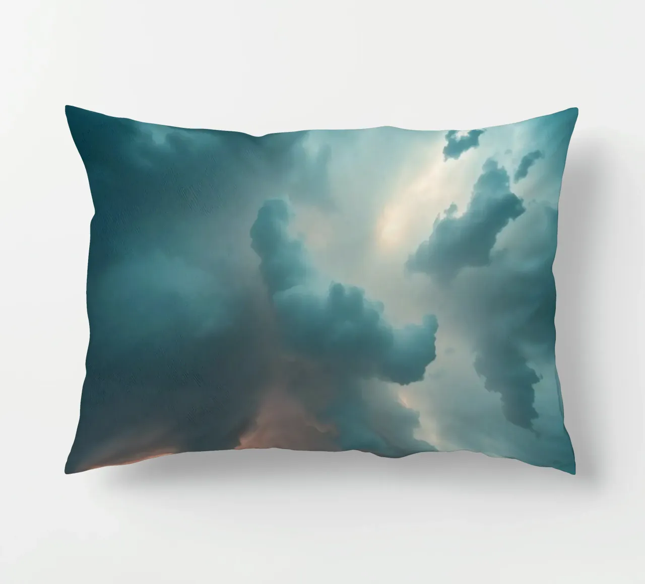 Dramatic cloudy sky formation creating a stunning abstract decorative cushion by DesignDoodle