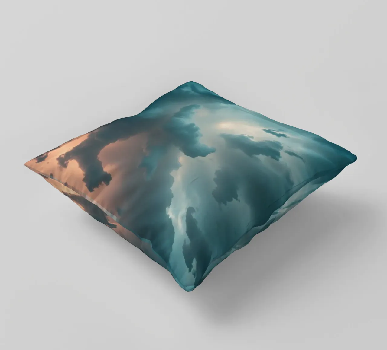 Dramatic cloudy sky formation creating a stunning abstract decorative cushion by DesignDoodle