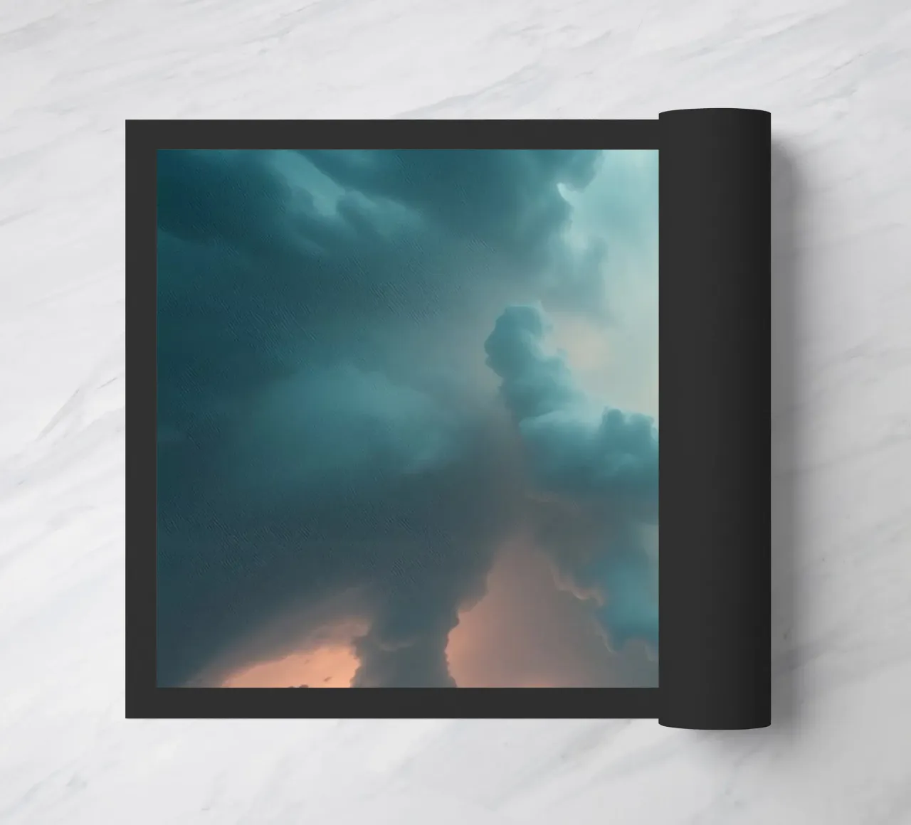 Dramatic cloudy sky formation creating a stunning abstract doormat by DesignDoodle