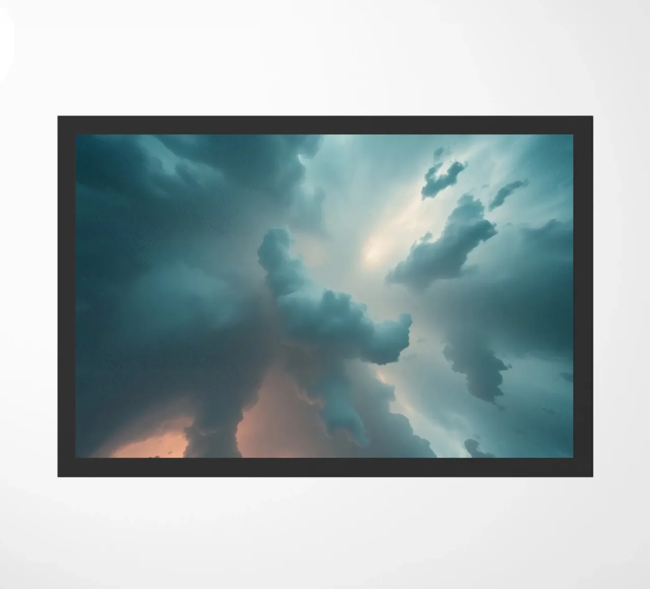 Dramatic cloudy sky formation creating a stunning abstract doormat by DesignDoodle
