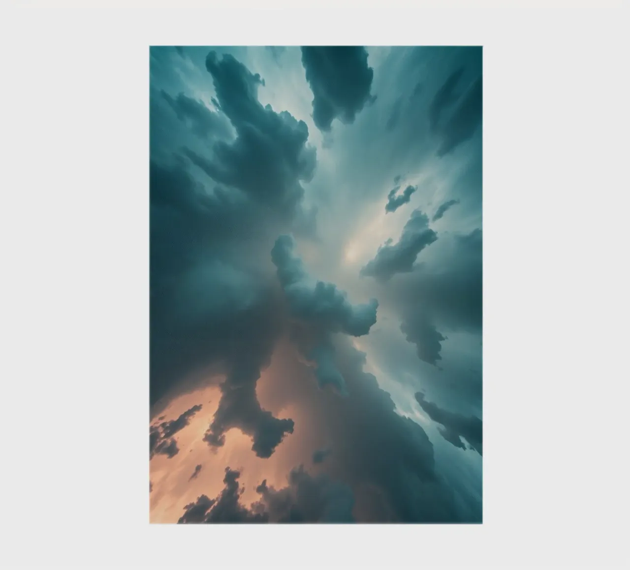 Dramatic cloudy sky formation creating a stunning abstract notebook by DesignDoodle