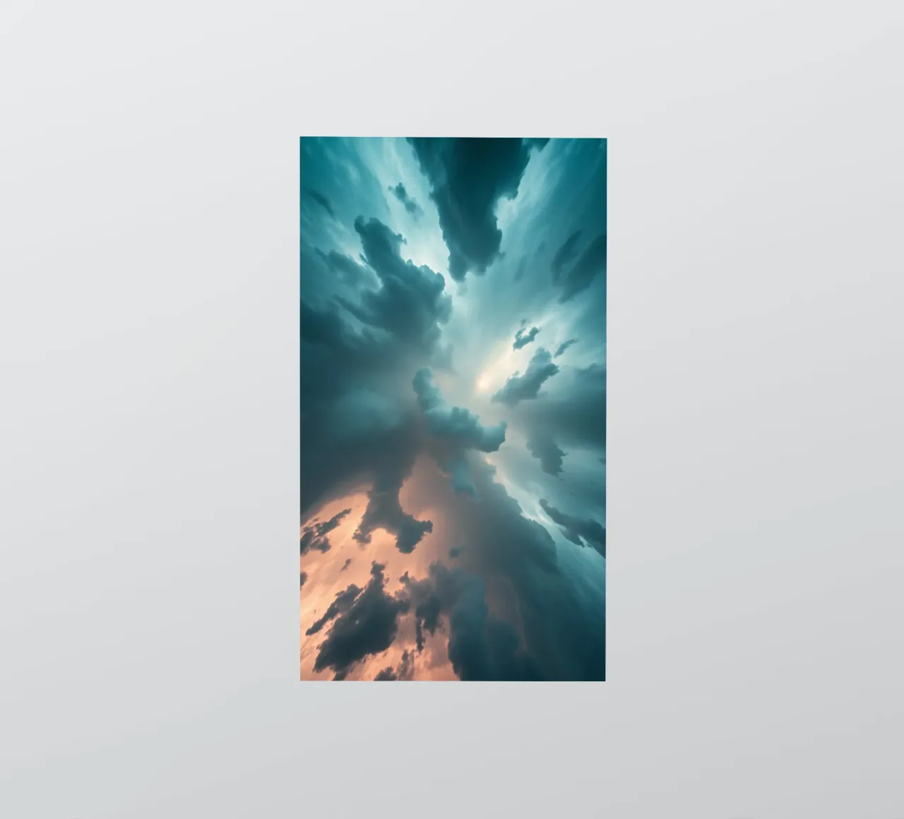Dramatic cloudy sky formation creating a stunning abstract sticker by DesignDoodle