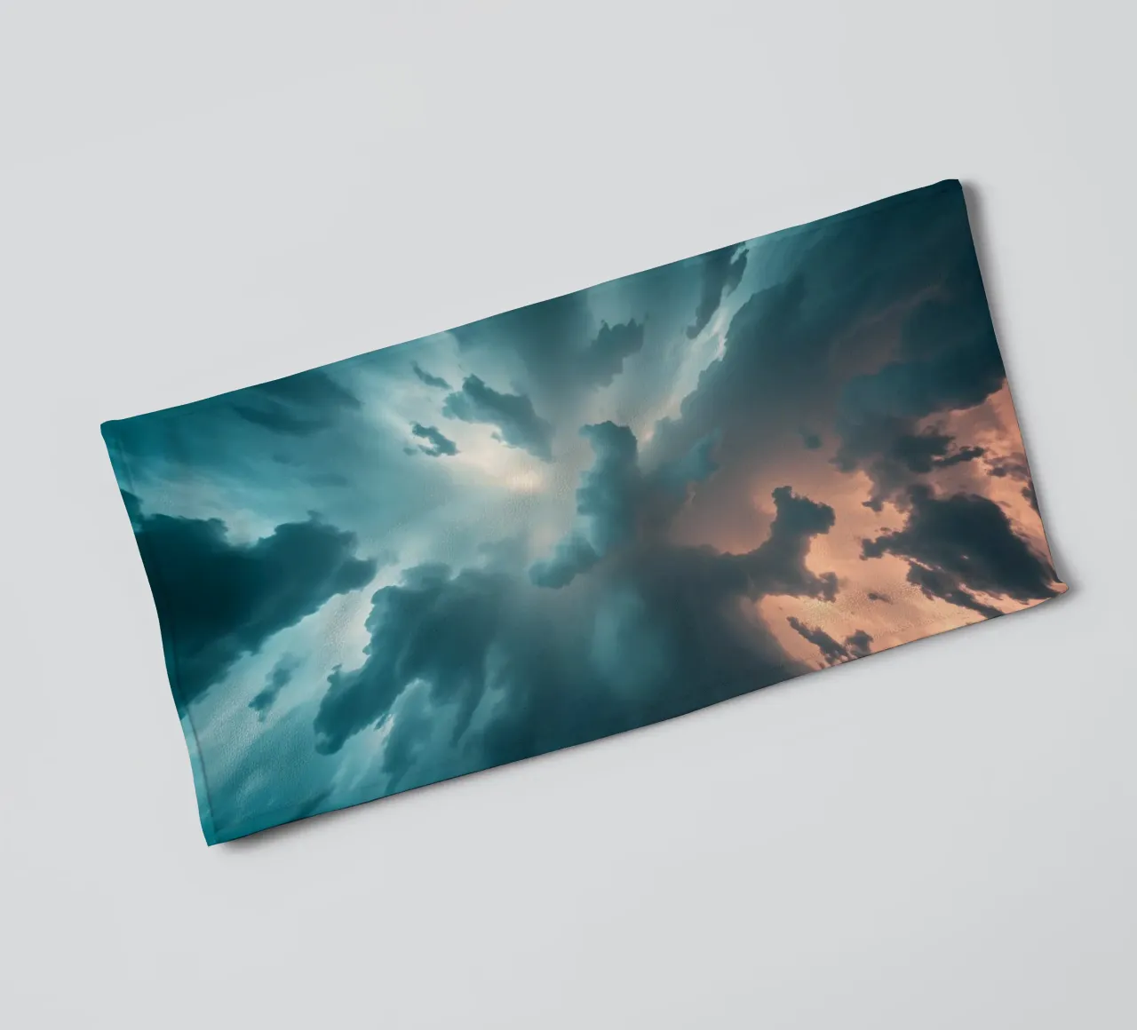 Dramatic cloudy sky formation creating a stunning abstract towel by DesignDoodle