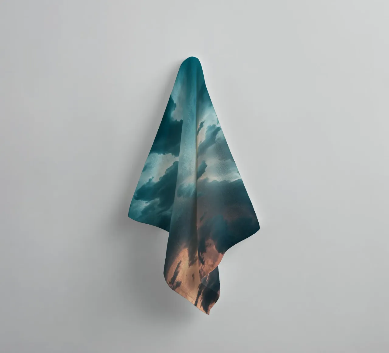 Dramatic cloudy sky formation creating a stunning abstract towel by DesignDoodle
