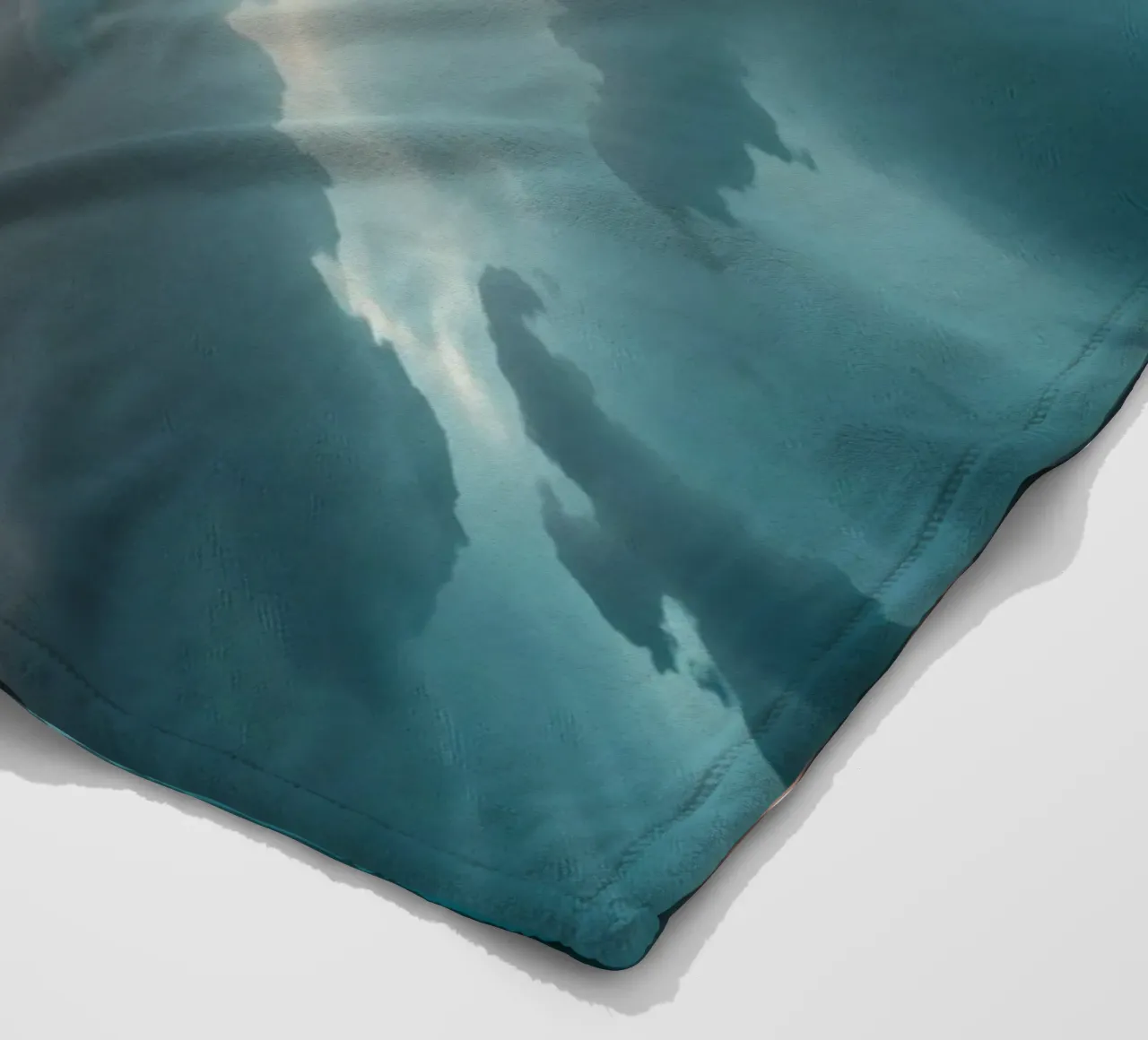 Dramatic cloudy sky formation creating a stunning abstract fleece blanket by DesignDoodle