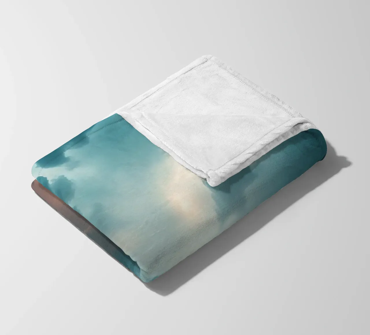 Dramatic cloudy sky formation creating a stunning abstract fleece blanket by DesignDoodle