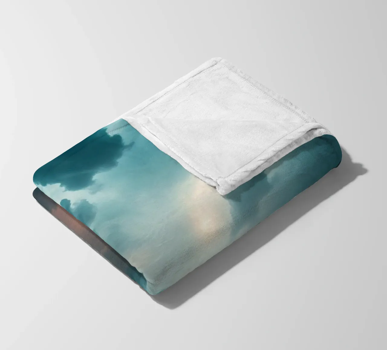 Dramatic cloudy sky formation creating a stunning abstract fleece blanket by DesignDoodle