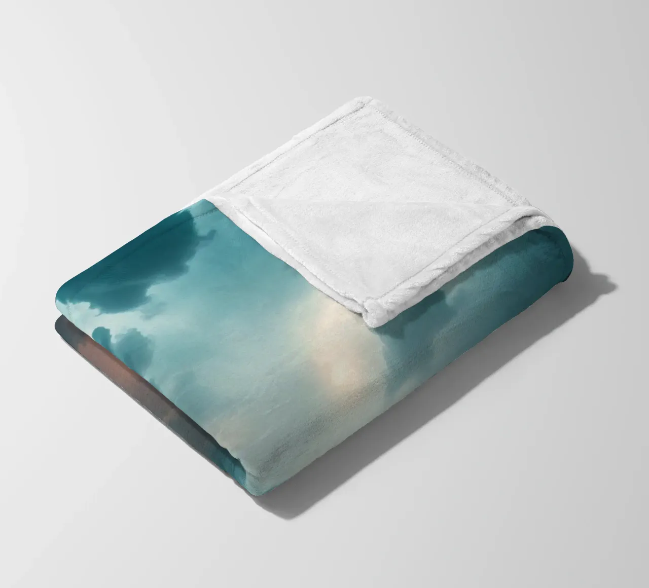 Dramatic cloudy sky formation creating a stunning abstract fleece blanket by DesignDoodle