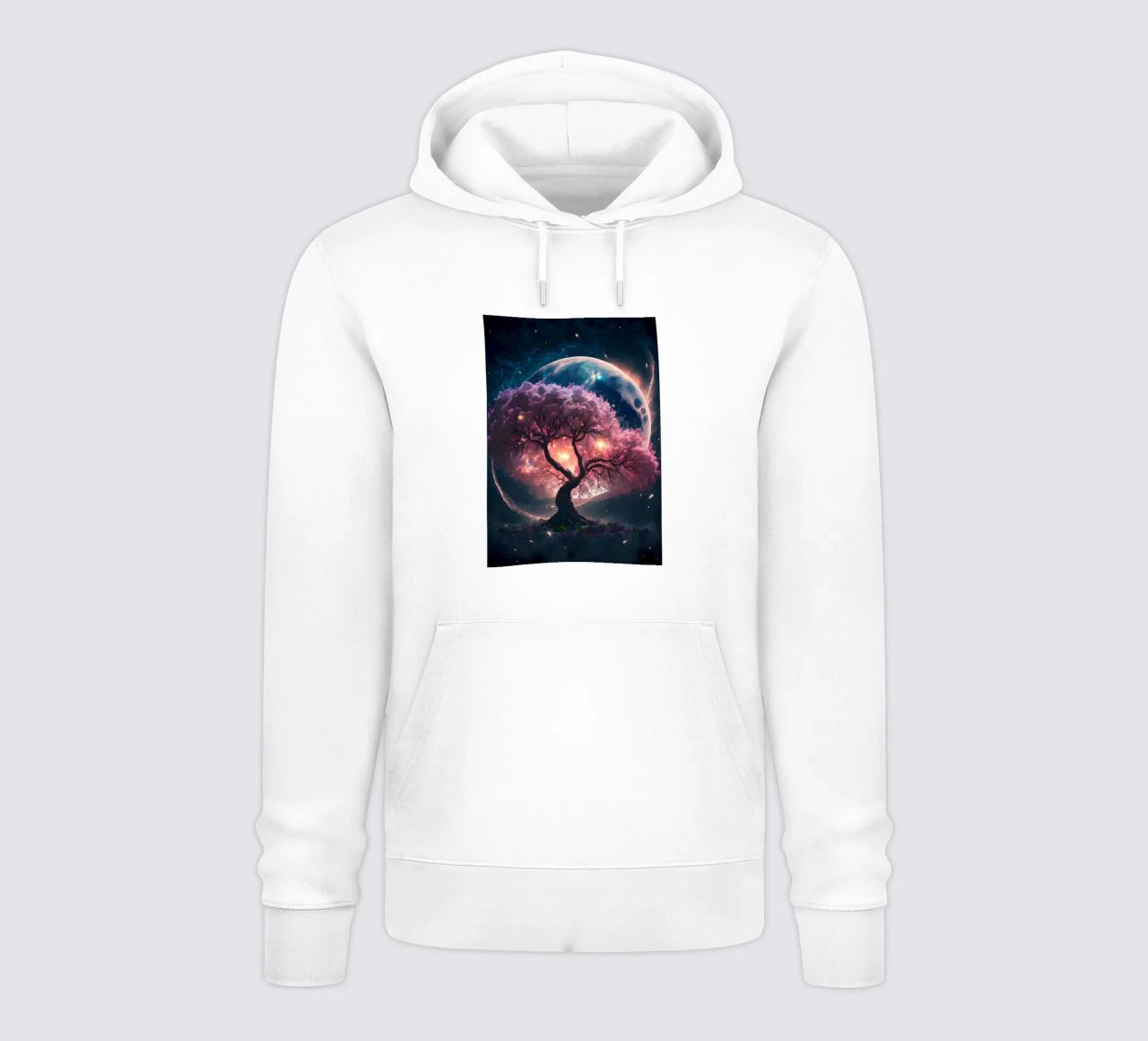 Cosmic Sakura Tree felpa con cappuccio da Ginnery