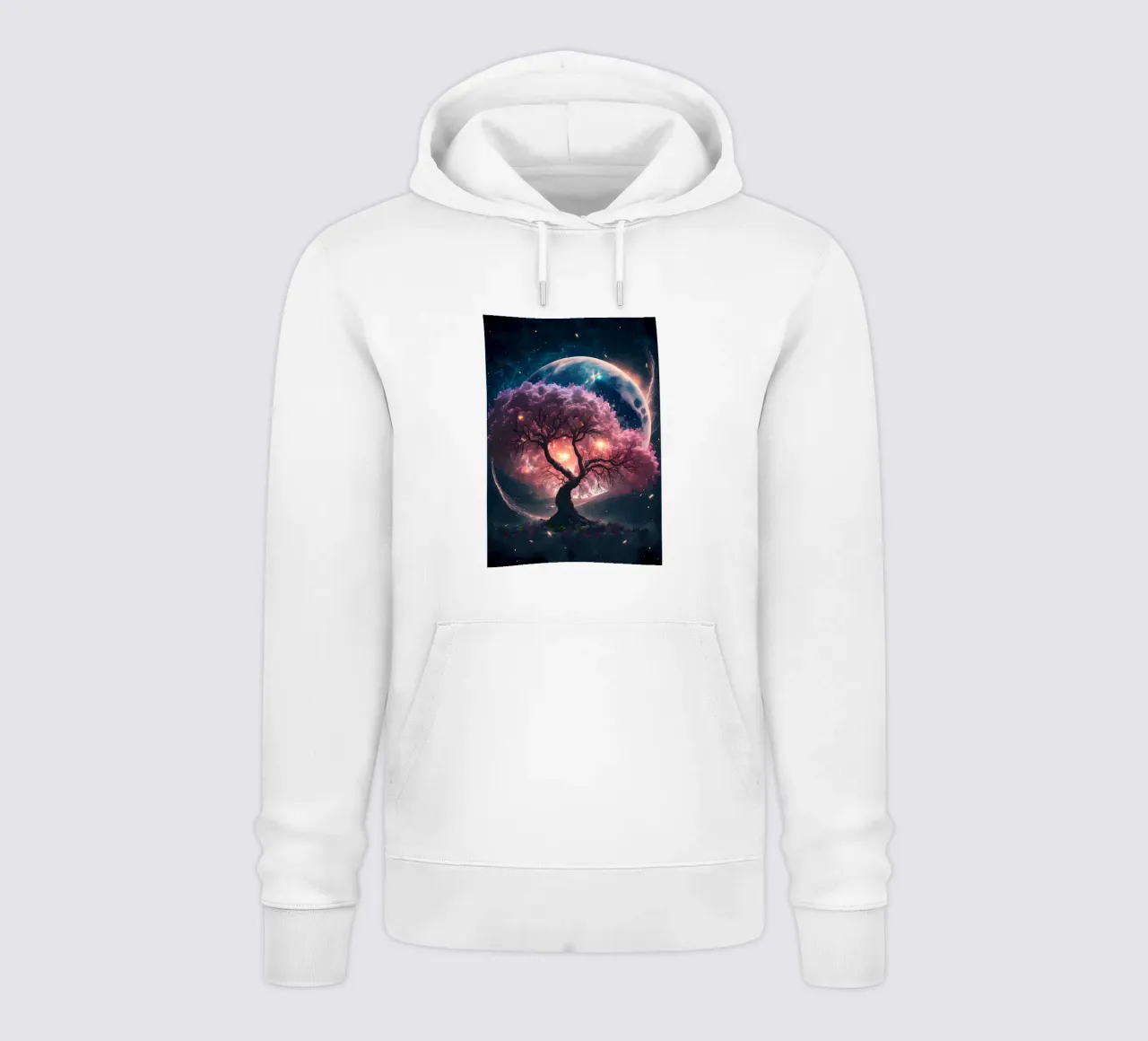 Cosmic Sakura Tree felpa con cappuccio da Ginnery