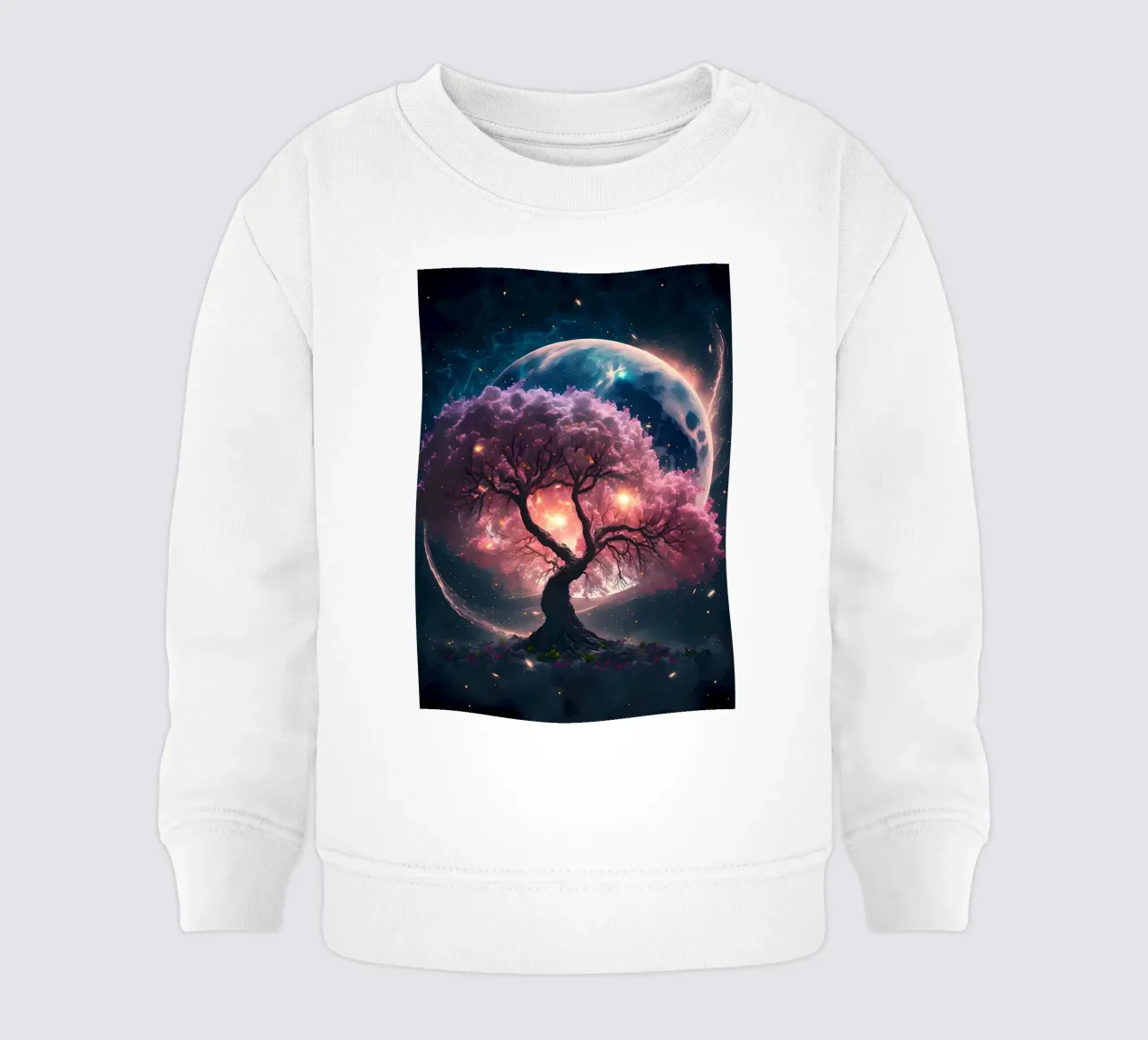 Árbol cósmico Sakura sudadera de bebé de Ginnery