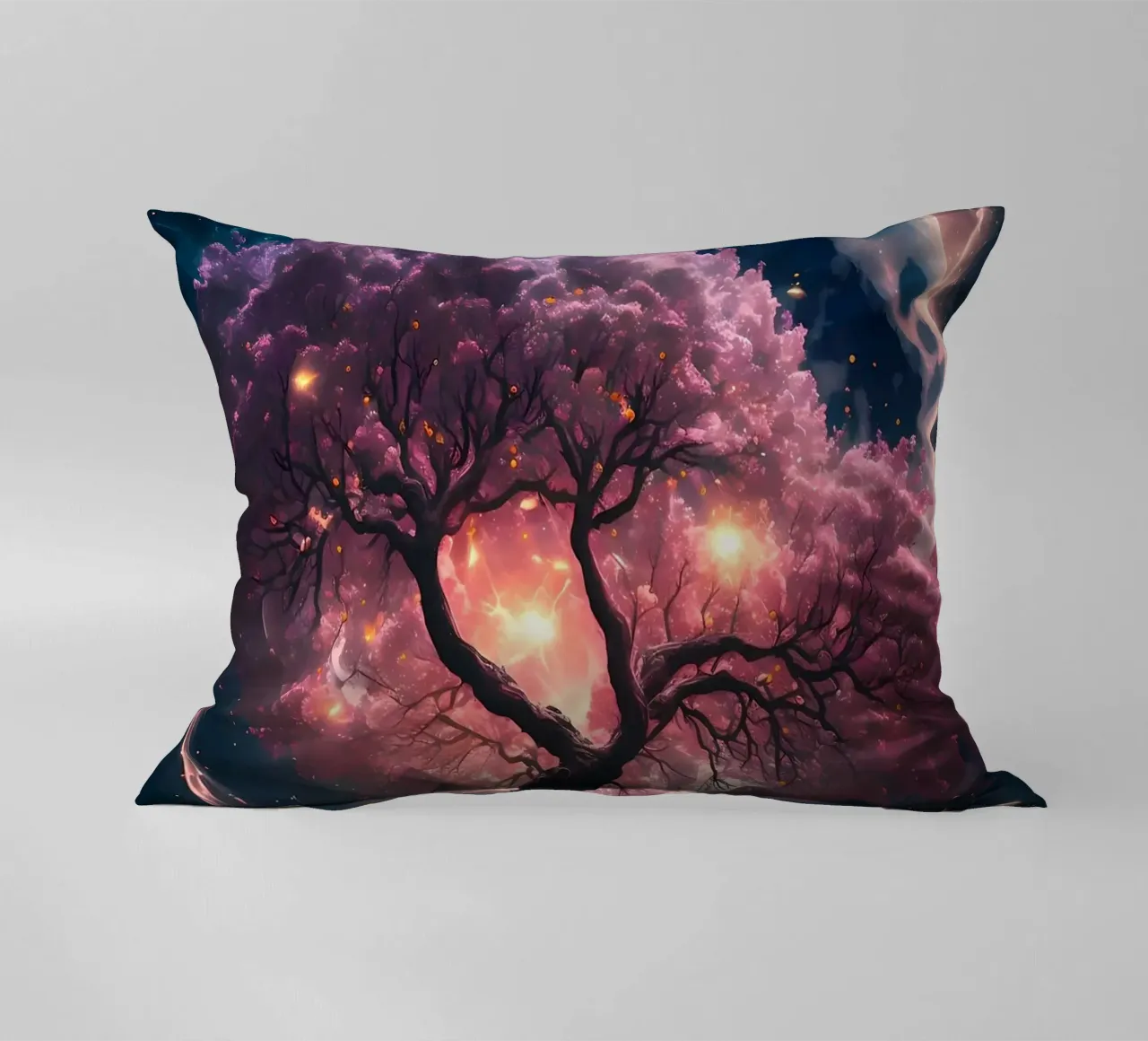 Cosmic Sakura Tree cuscino da Ginnery