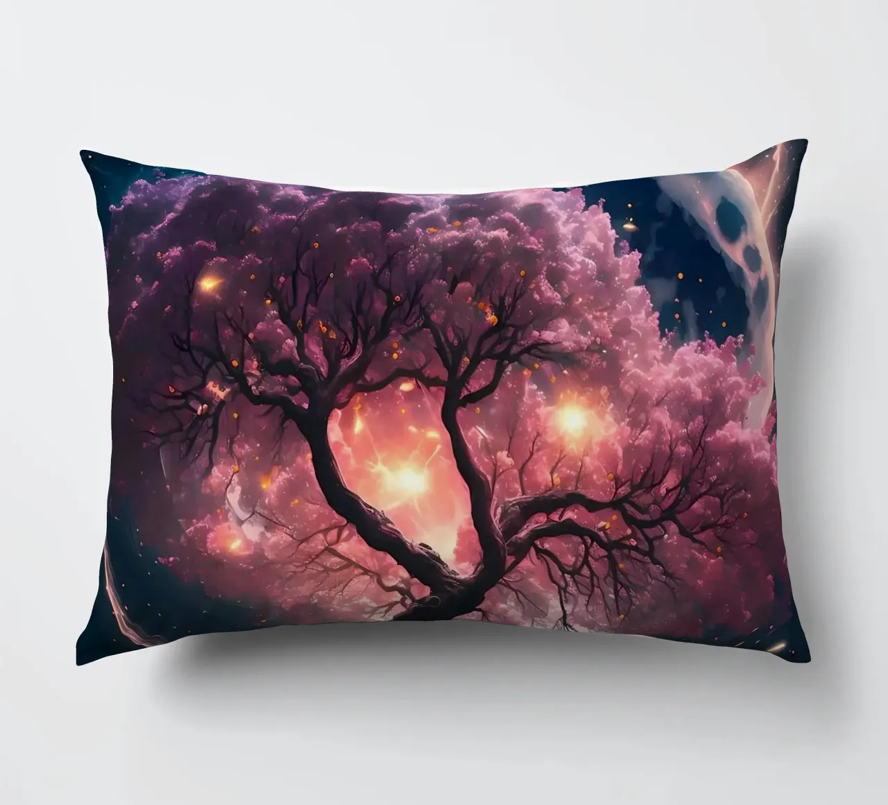 Cosmic Sakura Tree cuscino da Ginnery