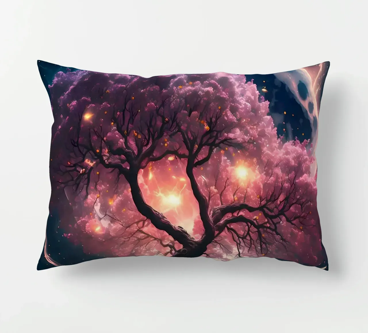 Cosmic Sakura Tree cuscino da Ginnery