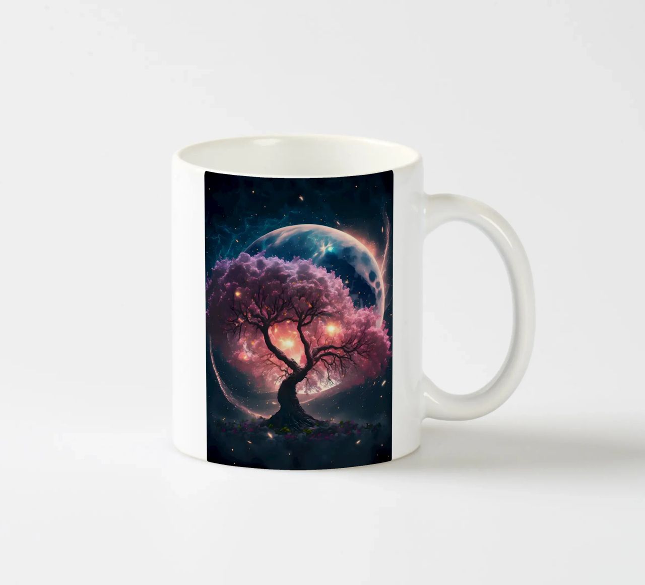 Cosmic Sakura Tree tazza in ceramica da Ginnery