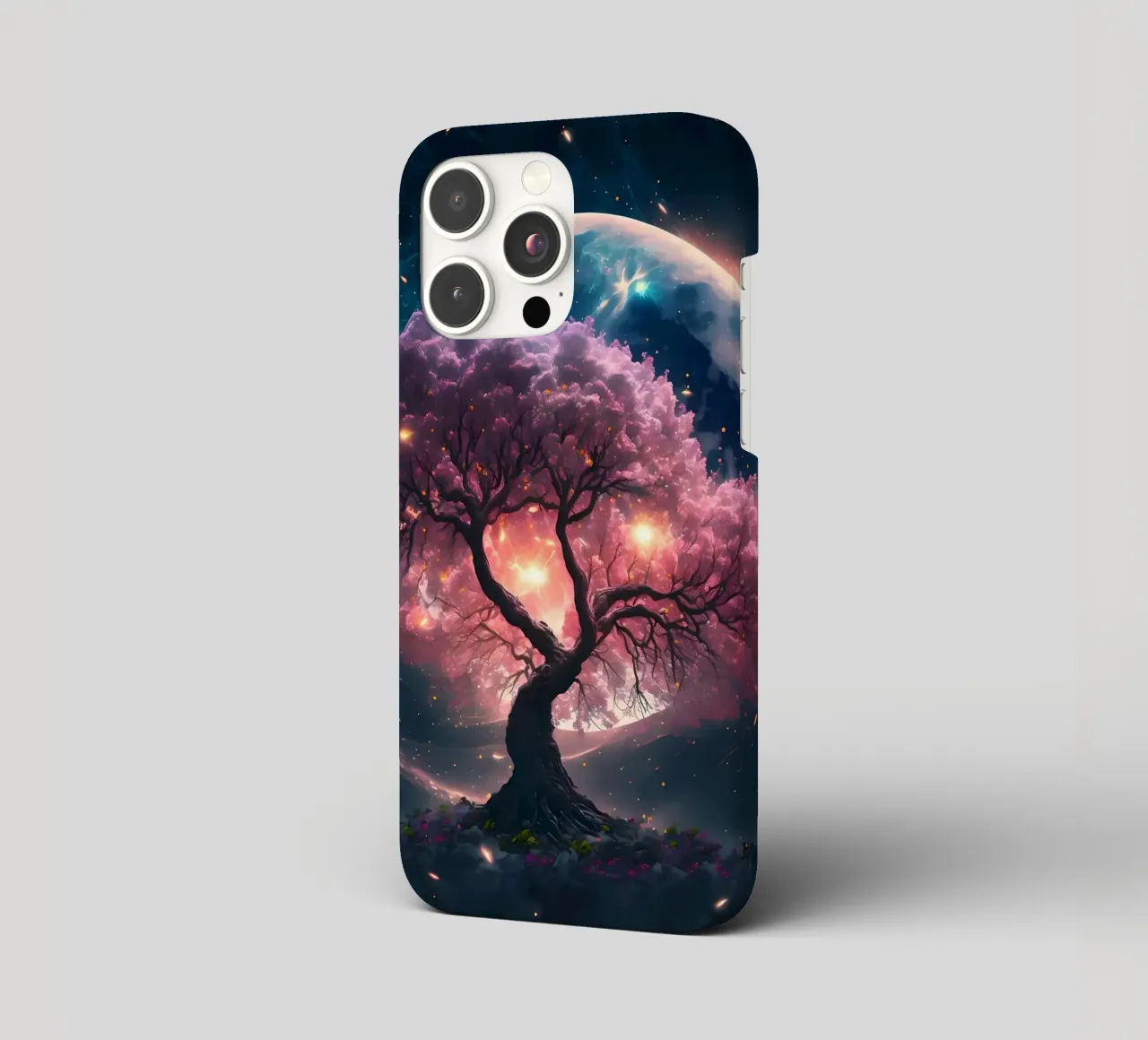 Cosmic Sakura Tree cover iphone da Ginnery