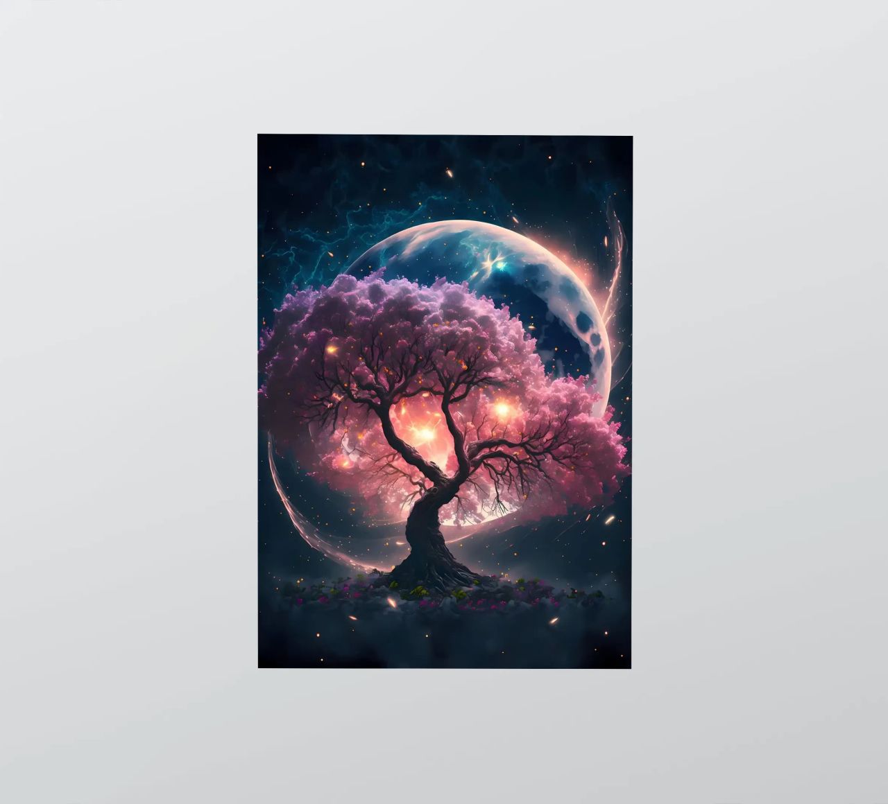 Cosmic Sakura Tree adesivo da Ginnery