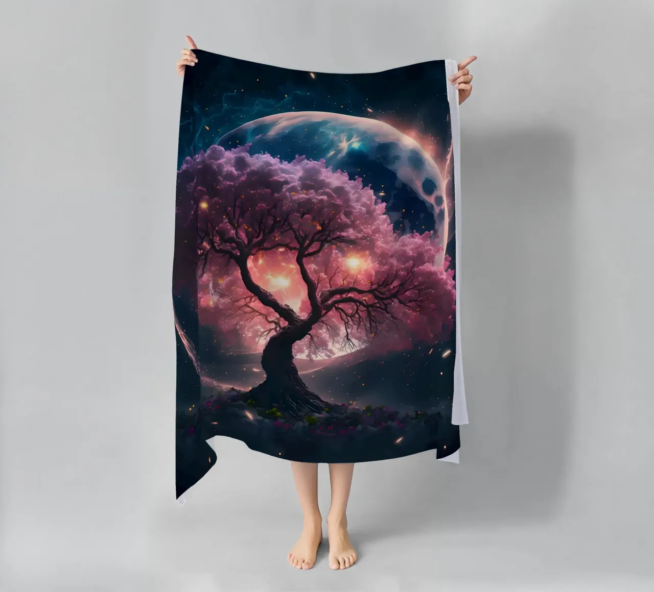 Cosmic Sakura Tree telo mare da Ginnery