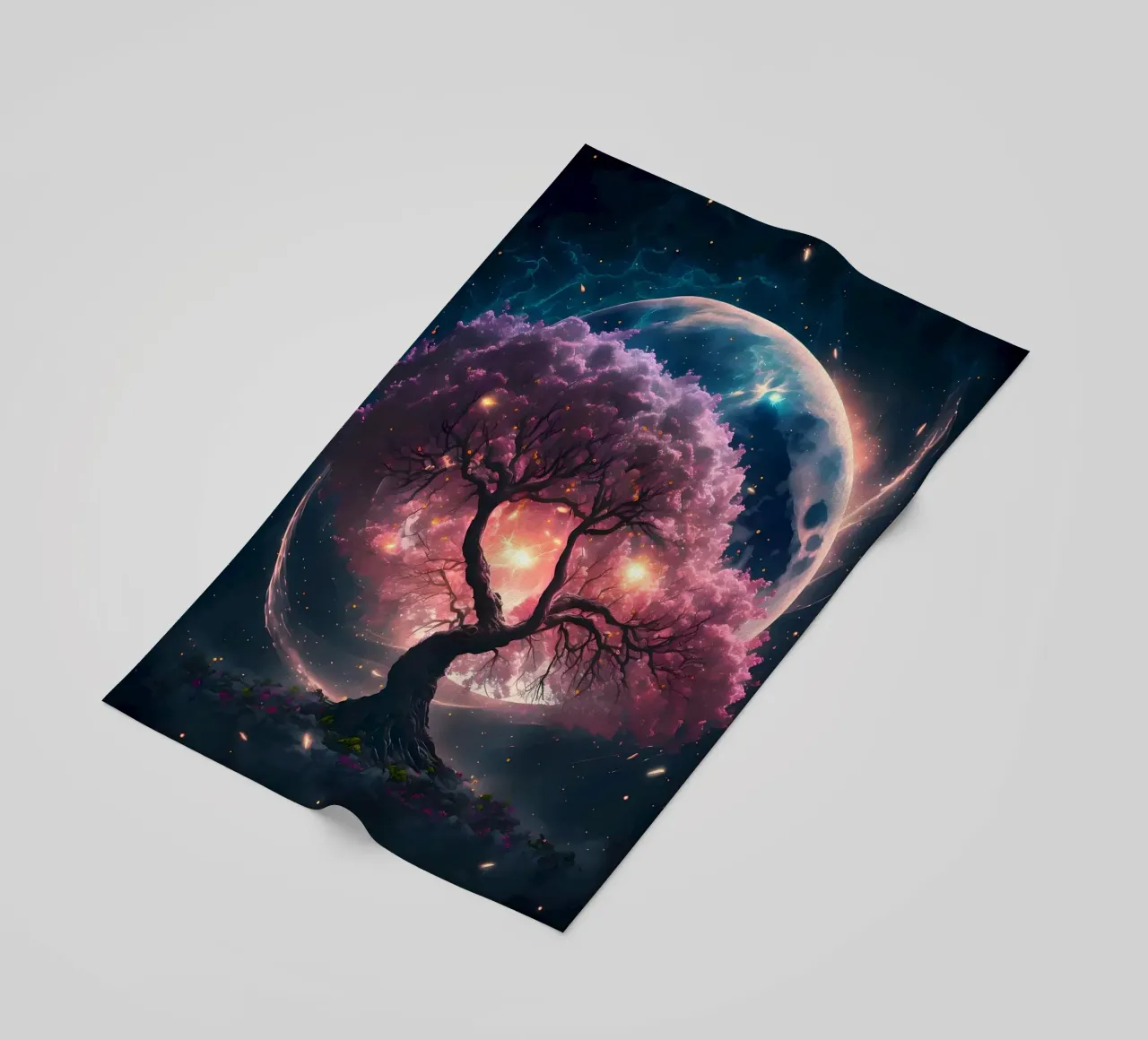 Cosmic Sakura Tree telo mare da Ginnery