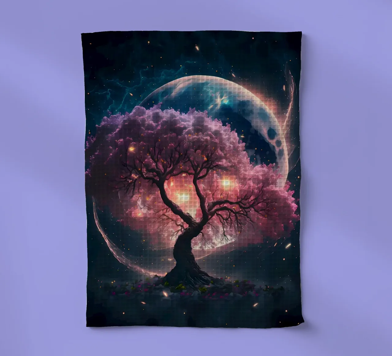 Cosmic Sakura Tree canovaccio da cucina da Ginnery