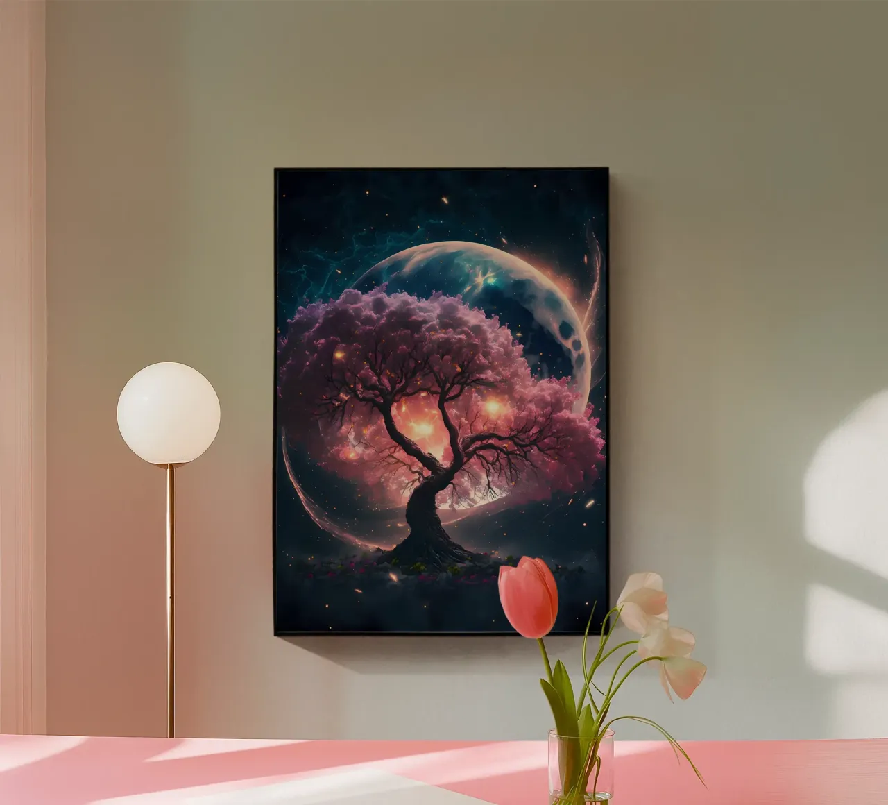 Cosmic Sakura Tree plexiglass da Ginnery