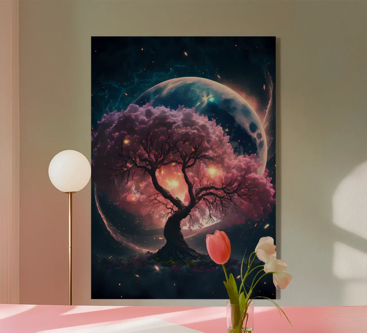 Cosmic Sakura Tree plexiglass da Ginnery