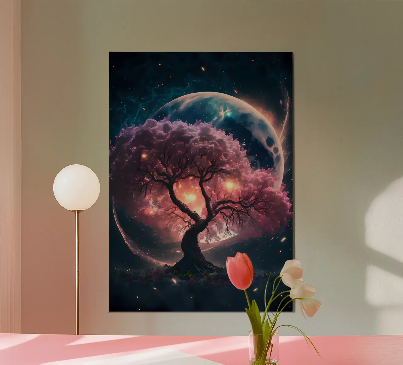 Cosmic Sakura Tree carta hahnemühle da Ginnery