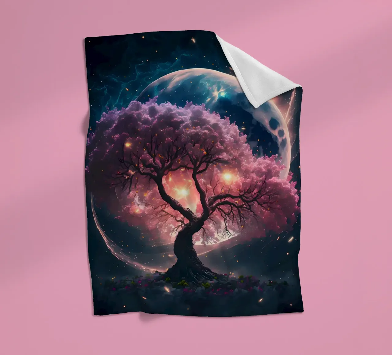 Cosmic Sakura Tree coperta in pile da Ginnery
